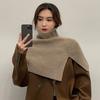 Korean Aesthetic Scarf Women Winter Outer Wear Warm Knit Neck Cover Fake Collar Shawl