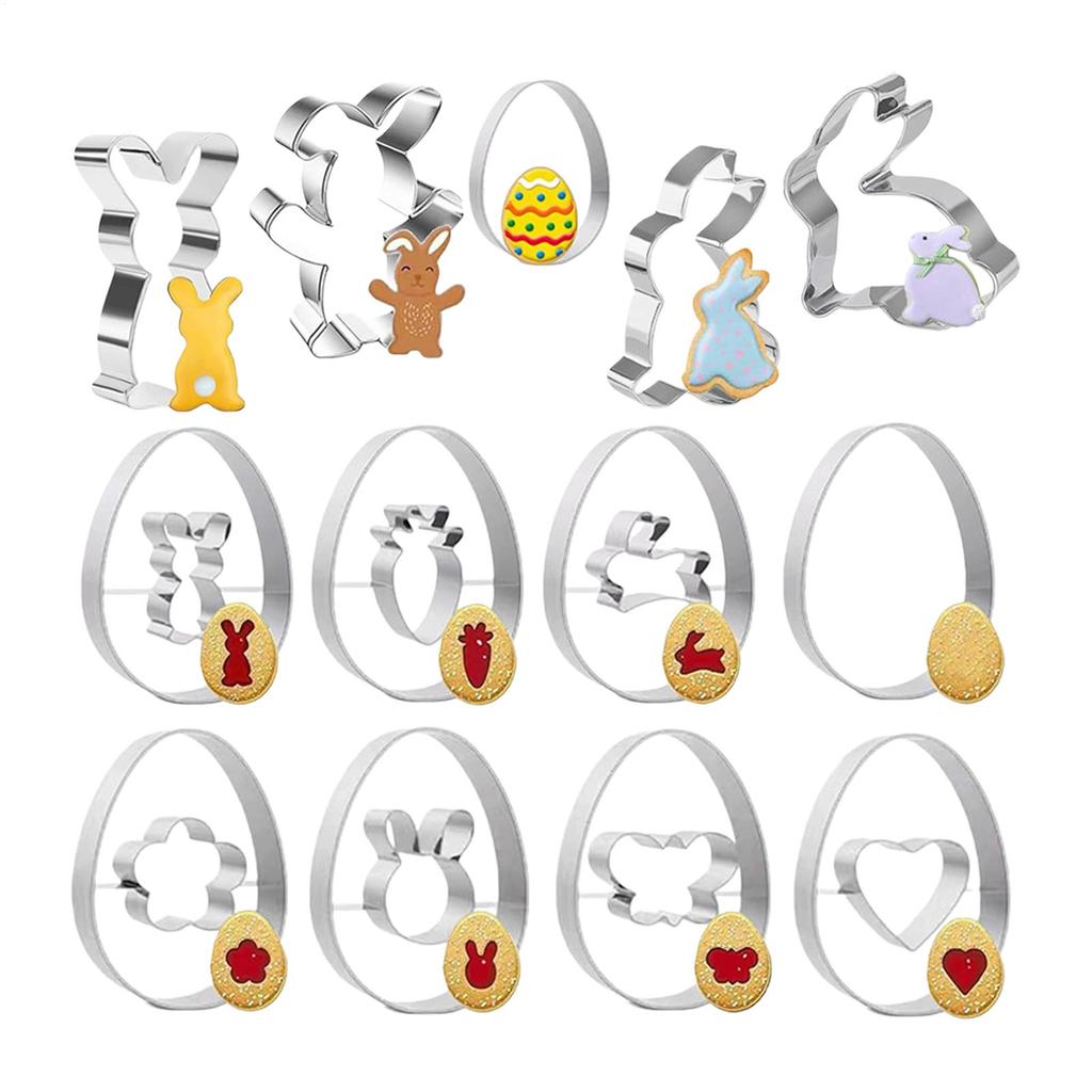 Easter Rabbit Holy Cookie Cutter Egg Fondant Mastic Frame Mold Pastry Kitchen Accessories Bakery Cake Tools for Baking