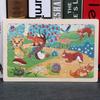 Wooden Animal Jigsaw Puzzle with Frame for Children 0-3 Years – Educational Toy & Gift