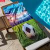 Football Field 2D Print Beach Towel Microfiber Soft Ultra Absorbent Lightweight Quick Dry Towel for Beach Party Travel Camping H
