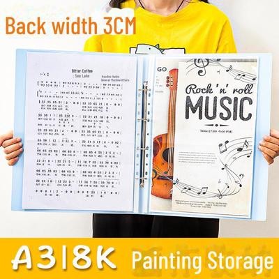 A3 & 8K Kinderkunstportfolio: Loseblattalbum für Gemäldesammlung und Datenspeicherung