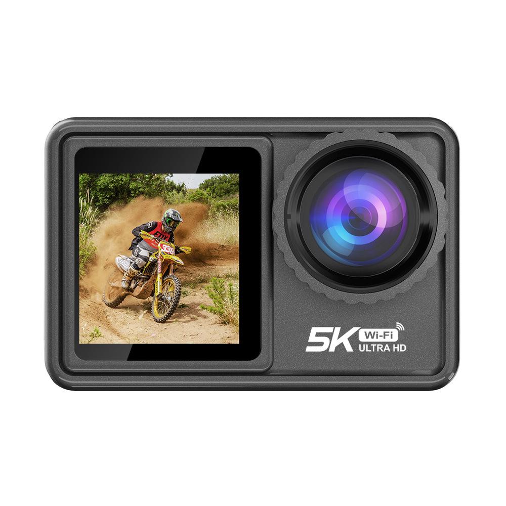 4K Sports Action Camera with Anti-Shake, Touchscreen, Wireless Connectivity, for Cycling & Fishing