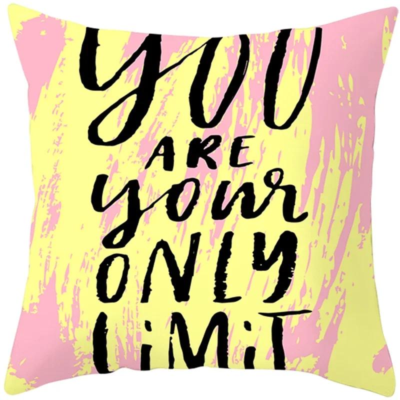 Tropical Style Fruit Cactus Printed Pillow Case Home Decor for Sofa Office Polyester Throw Pillow Cover Decorative Cushion Cover