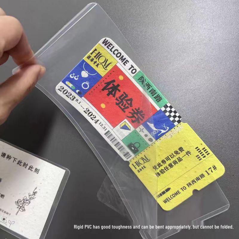 B8 Double-Sided Transparent 3-Inch Photo Card Sleeve for Small Card Protection