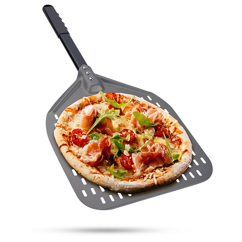 12 inches polearm Pizza Peel Aluminum  Shovel With  Paddle Pastry Baking Accessories  baking tool KT281