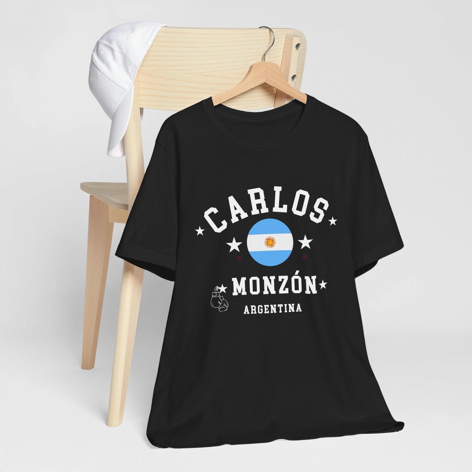 

Carlos Monzon T shirt Boxing Champion Argentina Campión Boxeo Unisex Tee Shirt L