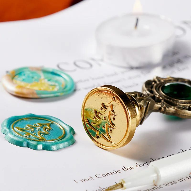 1 SET Creative Retro Lacquer Seal Complete Set Wholesale Envelope Sealing Wax Lacquer Wax Granules Gift Seal Wax Granules Set