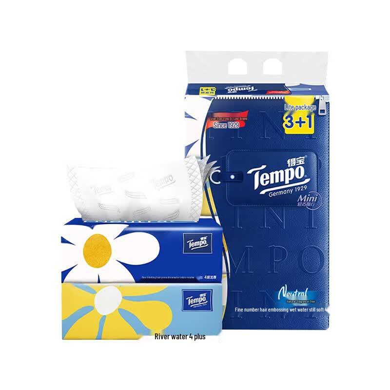 Tempo Mini Series 4-Ply Facial Tissues