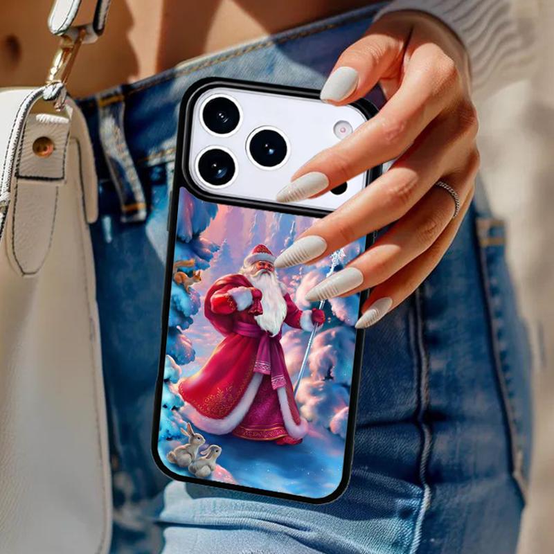 Weihnachts-Weihnachtsmann-Handyhülle Für iPhone 17 Air 14 15 13 12 Max Hülle Für Apple 14 15 16 16e 11 Pro Max Plus Hülle