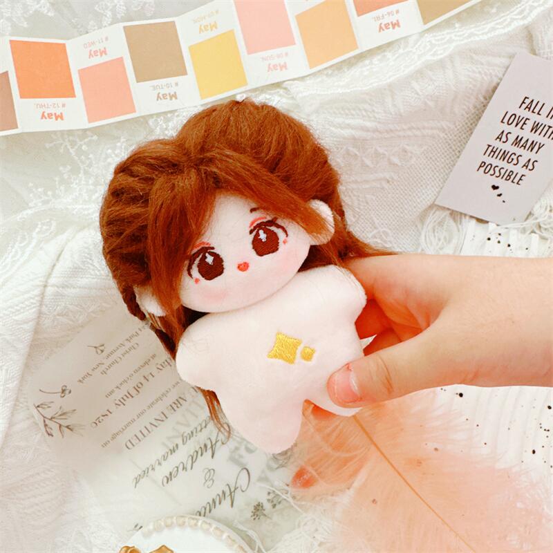 10cm Cute Pink Pink Fragrant Wind Set Plush Doll Kawaii Stuffed Soft Idol Cotton Doll DIY Clothes Accessory for Girls Kids Gifts