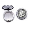 Retro Saint Benedict Jewelry Box Round Jewelry Storage Box  Accessories Storage