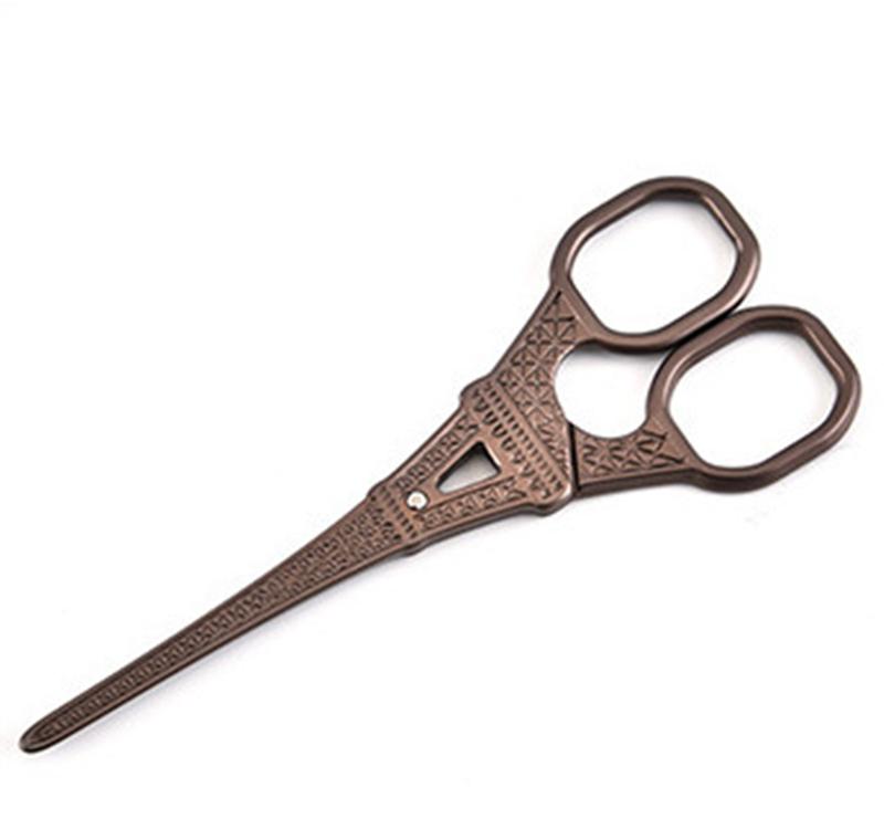 

10pcs 5.5inch Stainless Steel Scissors Eiffel Tower Shape Sewing Shears Art Work Embroidery Tool чёрный