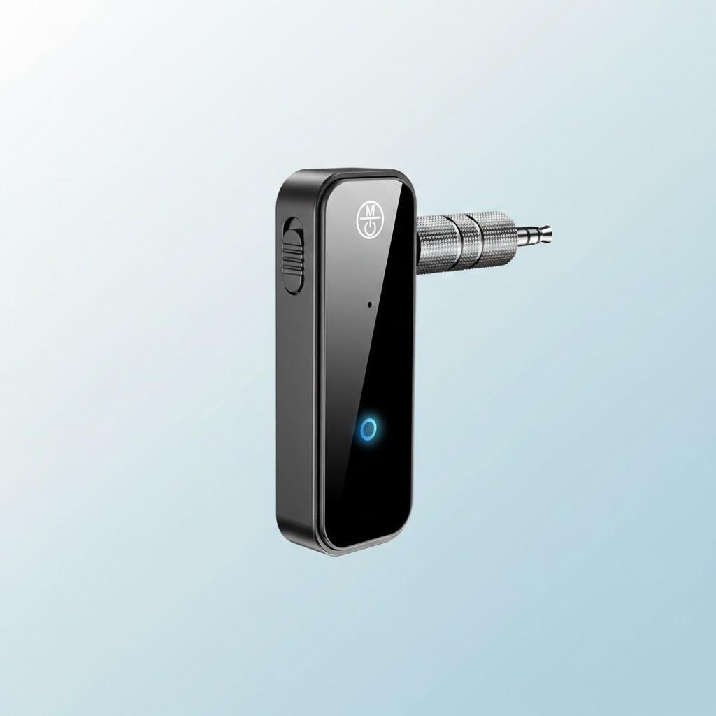 

Wireless Bluetooth 5.0 Audio Adapter 3.5mm AUX Stereo Receiver Transmitter Car Home Speaker TV чёрный
