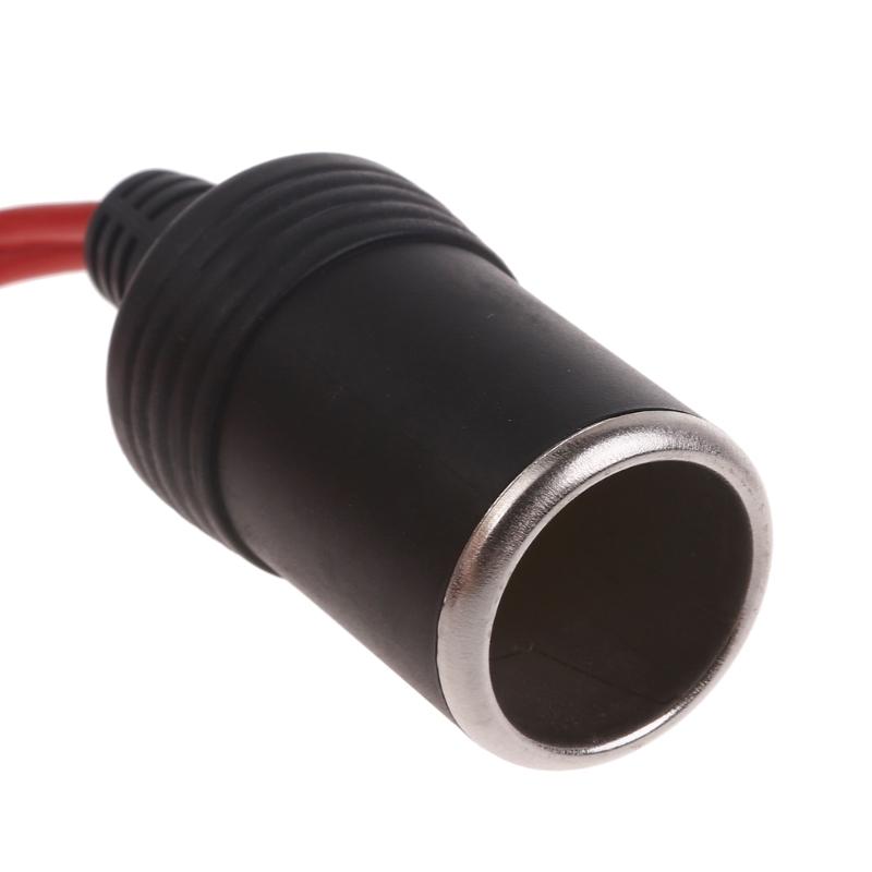 Cigarette Lighter Extension Cord with Switches Male Plug to Female Socket Heavy Duty Extension Cable with LED Lights