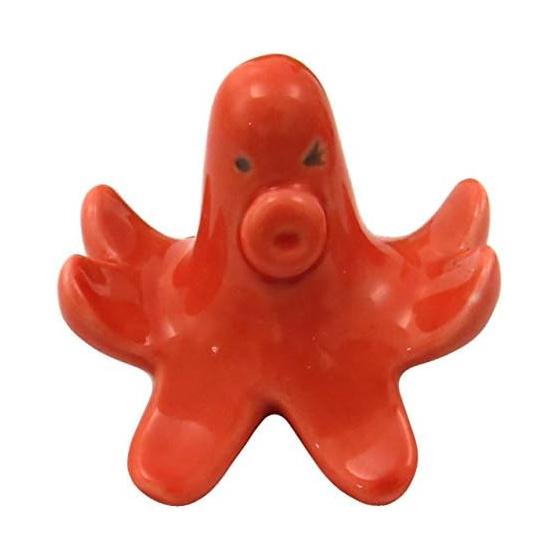 Tama-yu Hasami Ware Kyosen Kiln Octopus Sausage (Wink) Chopstick Rest 18537
