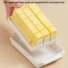 Butter Keeper Butter Stick Holder with Transparent Lid Butter Dish for Refrigerator BPA-Free Butter Storage Rack for Cheese Margarine