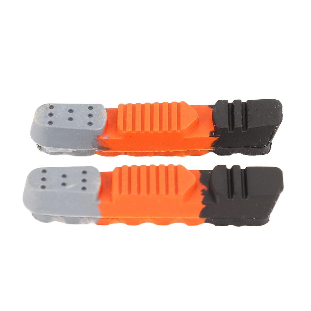 1 Pair Bike Brake Pads Wear Resistant Rubber 3 Color Brake Pads Blocks for Road Bikes Mountain