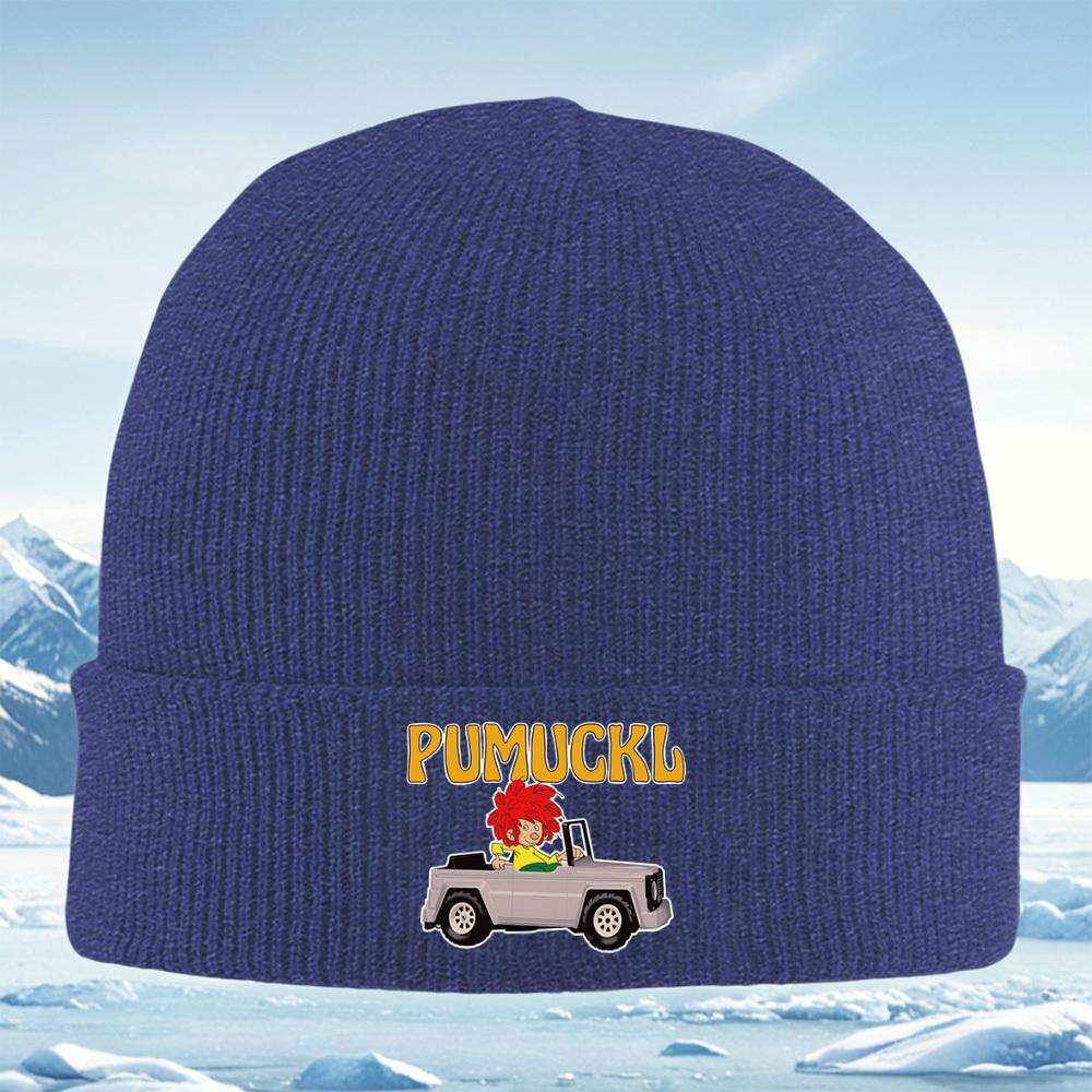 

Pumuckl driving in vehicle Men Women Unisex Knitted Hat Beanie Pullover Cap Winter Thermal Warm Christmas Outdoor Cycling Hiking