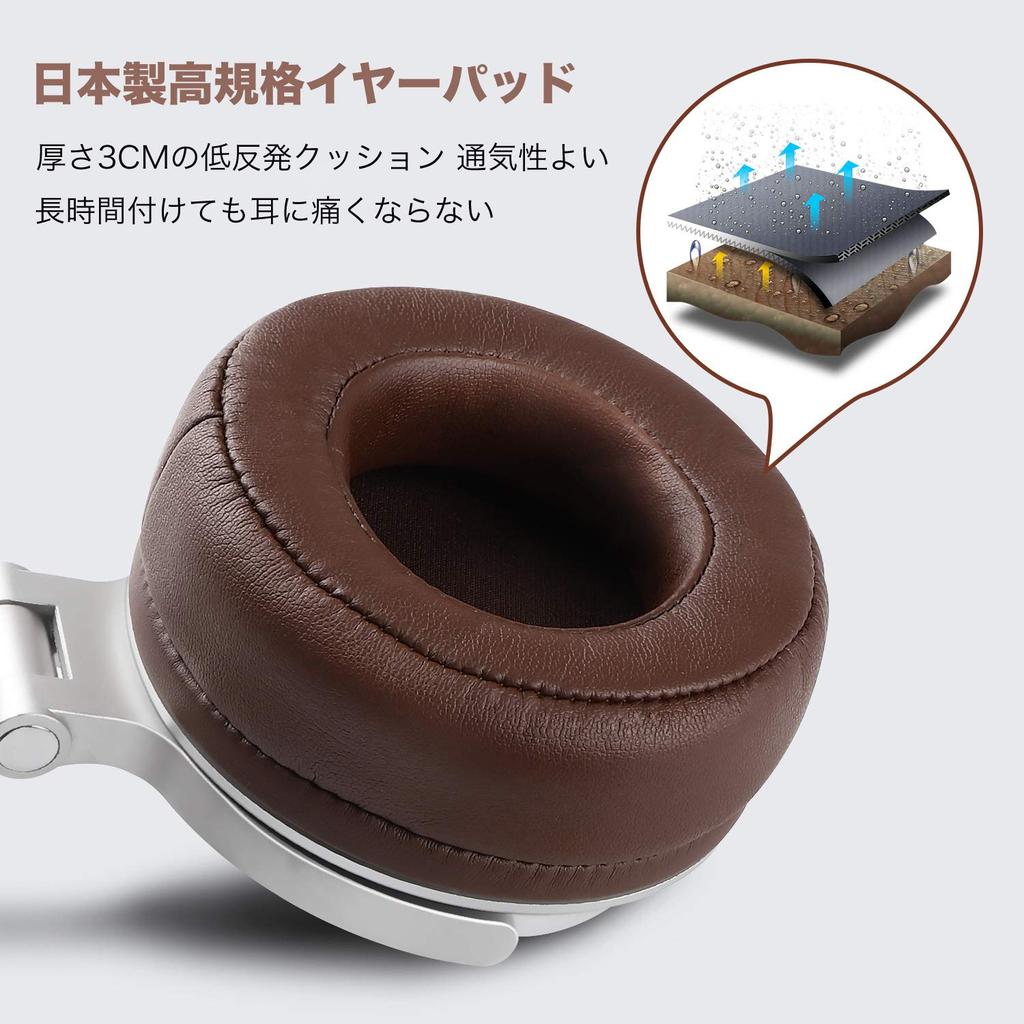 OneOdio Pro30 Kabelgebundene Kopfhörer, High-Resolution Audio Monitor-Kopfhörer, DJ-Kopfhörer für Studioaufnahmen, Instrumentenübung, Mixing, TV und