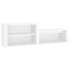 816914 vidaXL Shoe Cabinet High Gloss White 150x35x45 Cm Engineered Wood
