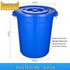 Heavy-Duty Plastic Household Storage Barrel