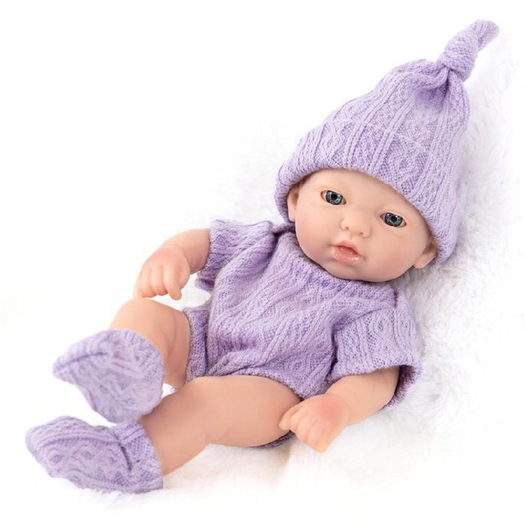 7in Life Like Reborns Toy Dolls Figure Interactive Soft Baby Dolls that Looks Real with Changeable Clothes