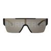 Burberry Personality Lettering On the Side Plastic Irregular Sunglasses Men's Black