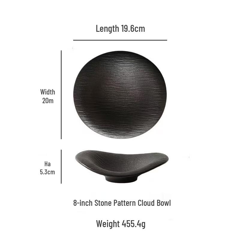 ZISIZ Cloud Ceramic Multipurpose Plate & Bowl Set
