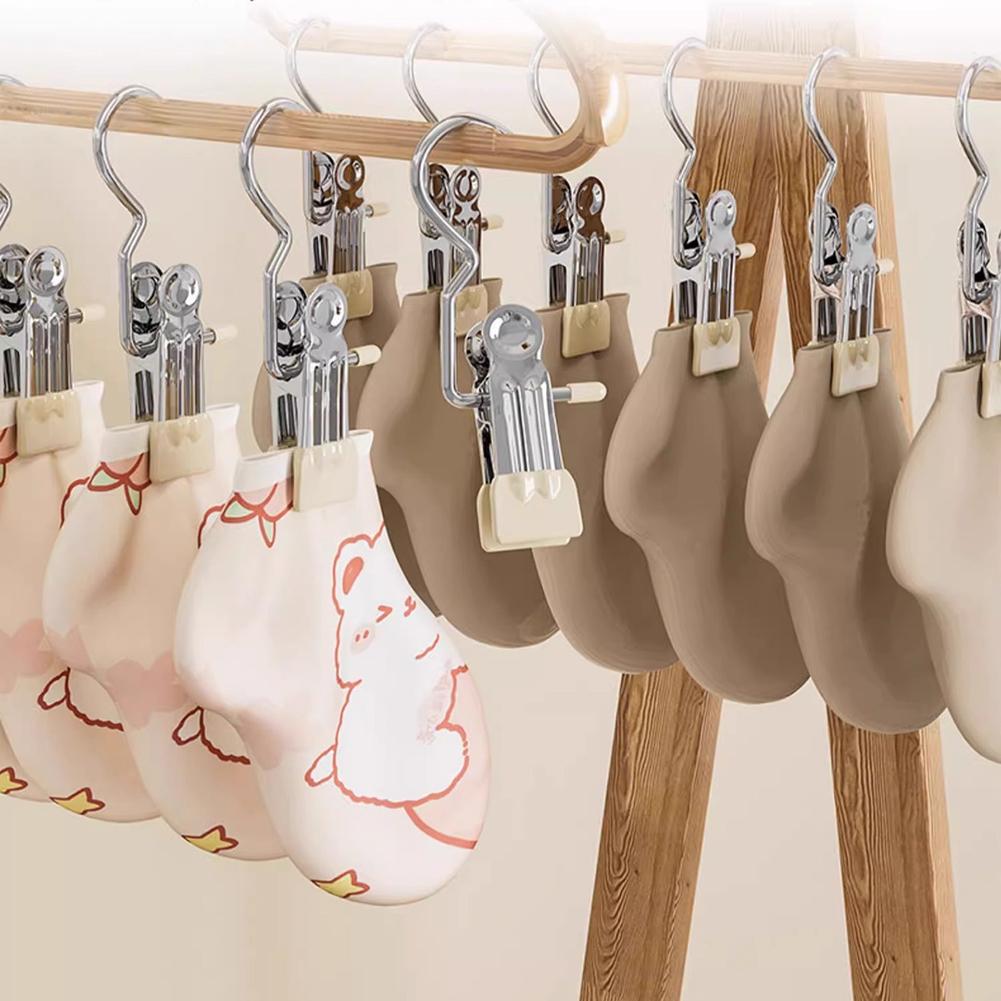 10/30/50 Stück Hut Hosen Socken Handtuchklemmen Rutschfeste Wäscheklammern Edelstahl Multifunktional für Innen Außen Trocknen