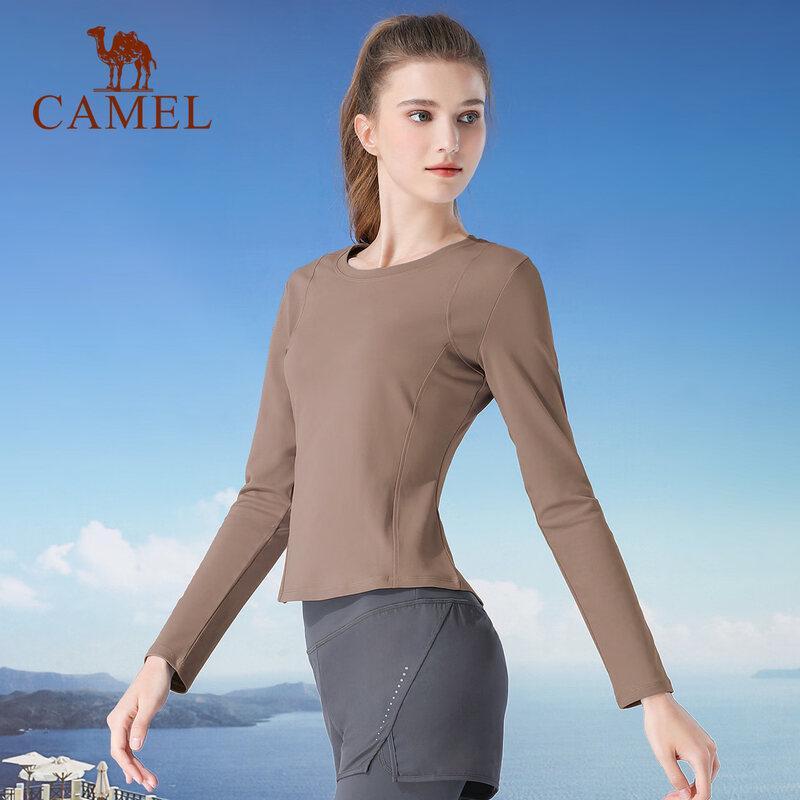 Camel Women s Long Sleeve Yoga T-Shirt M