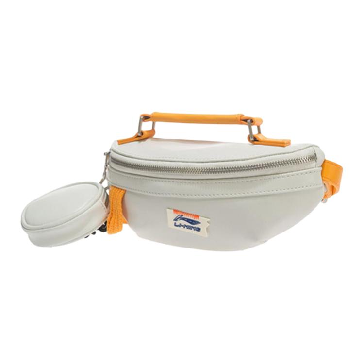 Li Ning Fabric Fanny Pack Regular Unisex White ABLR038-1