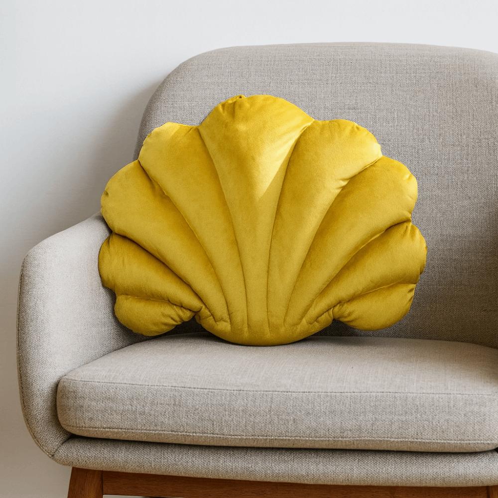 Skin-friendly Shell Throw Pillow Soft Sofa Waist Pillow Unique Car Cushion  Bed