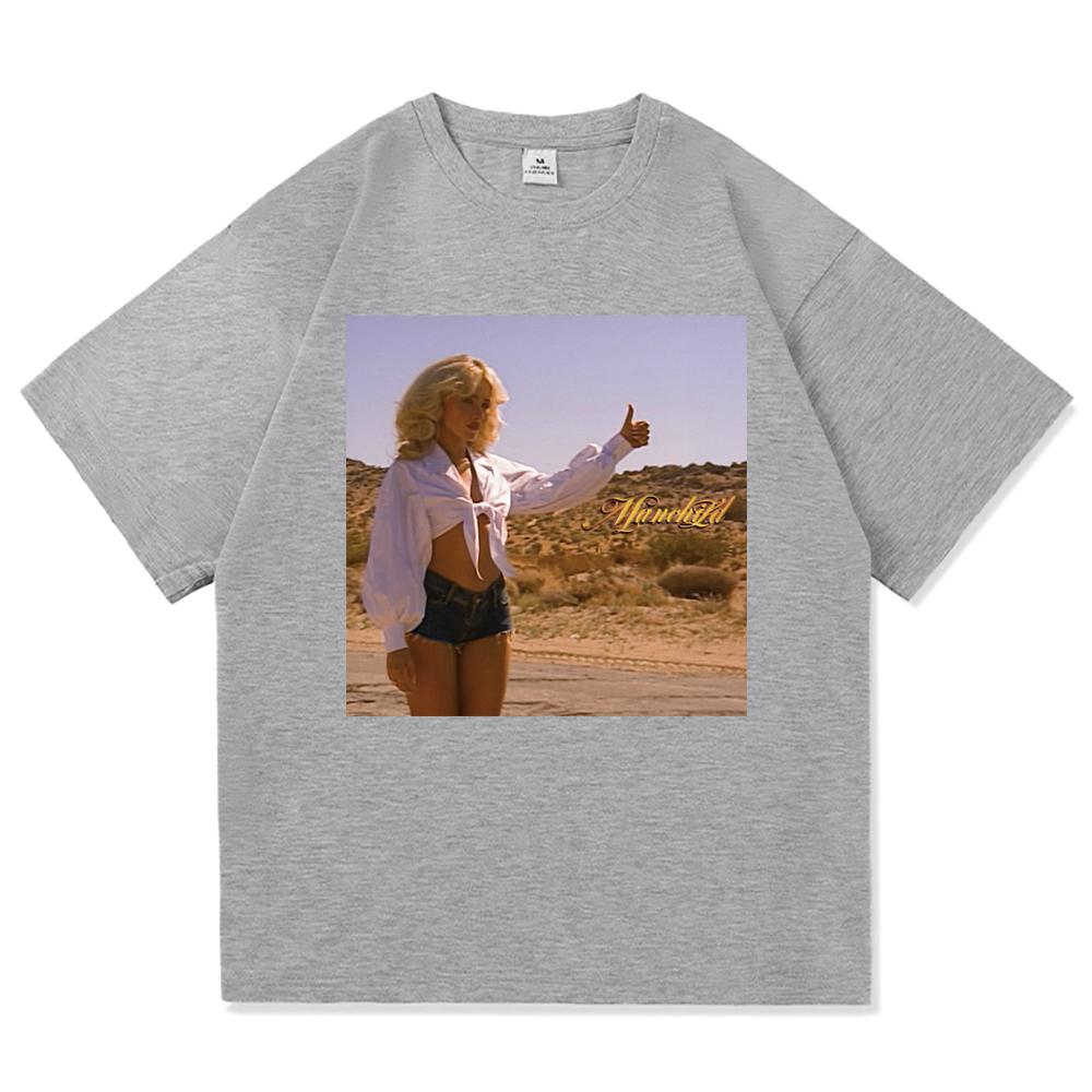 Sabrina Carpenter Manchild T-shirt Mode Herr Dam Estetisk Vintage Grafisk T-shirt Högkvalitativ Cool Bomull T-shirts Skjortor