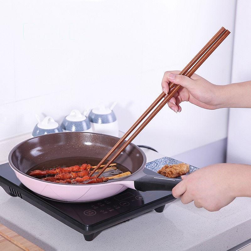 1Pair Extended Wooden Chopsticks 32/42cm Rice Noodle Hot Pot Long Chopsticks Kitchen Gadgets