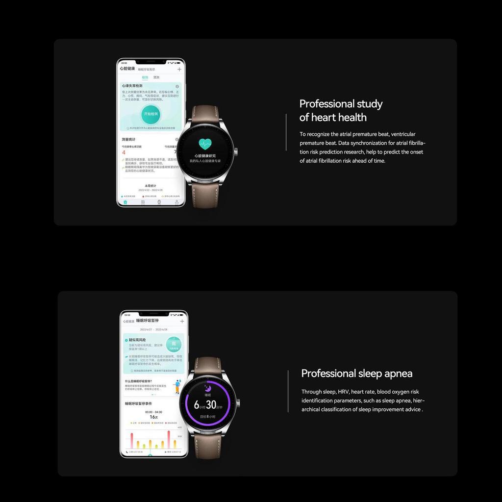 Huawei SmartWatch Buds Harmony OS Bluetooth Carga Inalámbrica Impermeable Con Auriculares Originales Gestión Profesional de la Salud 2023