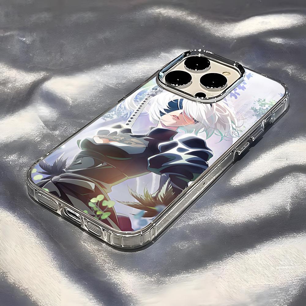 N-NieR A-Automata Phone Case For IPhone 17 Pro Max 16 15 14 Pro Max IPhone 13 Pro Max 11 Plus Transparent Cover