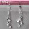 925 Sterling Silver Wedding Jewelry Bead Earrings