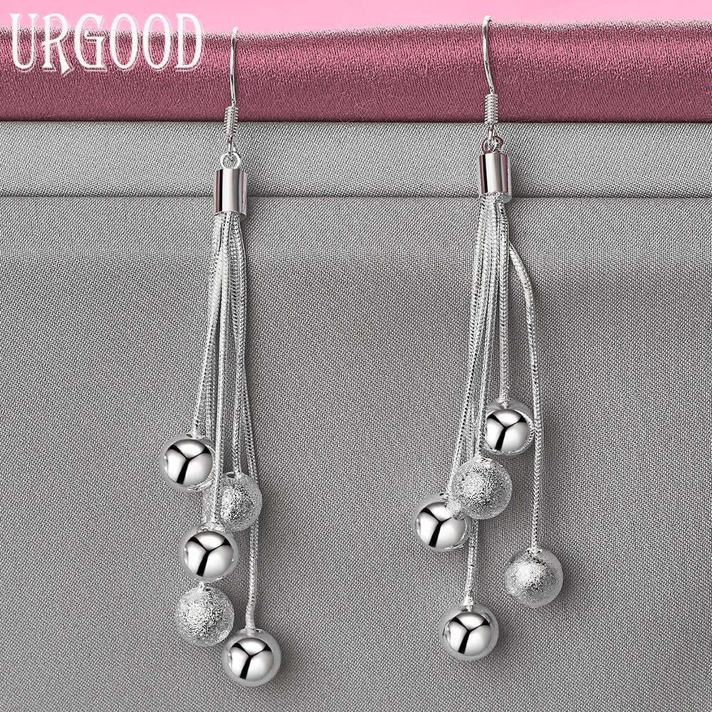 925 Sterling Silver Wedding Jewelry Bead Earrings
