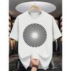 Taglia Europea Estate Uomo Moda Fantasia T-Shirt a Maniche Corte Stampa Lettere