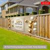 2D Gold Balloon 18 Happy Birthday Party Decoration Backdrop with Ribbon