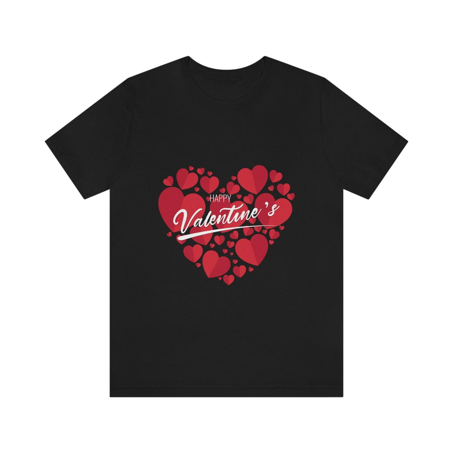 Valentine s Day Heart T-Shirt: Unisex Jersey Tee 4XL