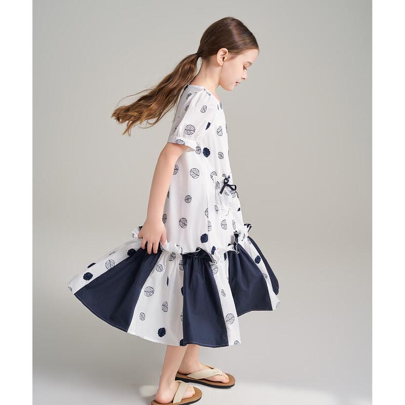 Girls' Korean Style Polka Dot Summer Dress