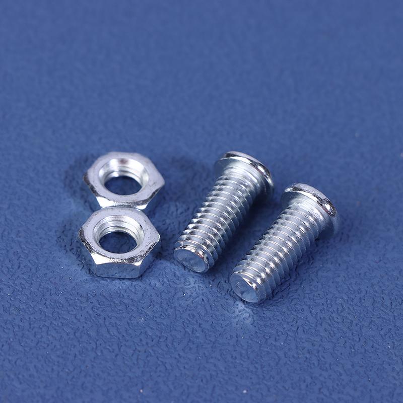 4/8/16Sets Chrome Anti-Theft License Plate Bike Traction Head Extension Screws Car License Alloy Plate Frames Or Covers Bolts