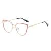 Women Fashion Rhinestone Anti-Blue Light Glasses Eye Care Ultra Light Cat Eye Frame Optical Eyeglasses Office Computer Goggles