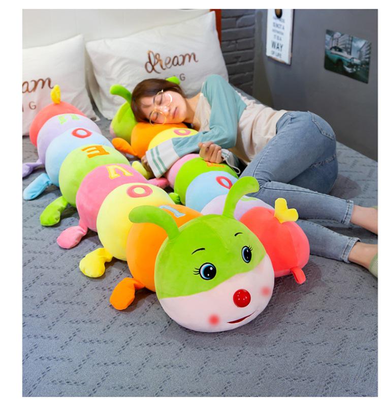 Colorful Caterpillar Plush Toy: Cartoon Centipede Pillow for Kids