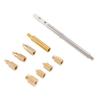 Heat Set Einsatz Kit M2 M3 M4 M5 M6 M8 Messing Rändelmutter für T65 SH72 SH73 Lötkolben