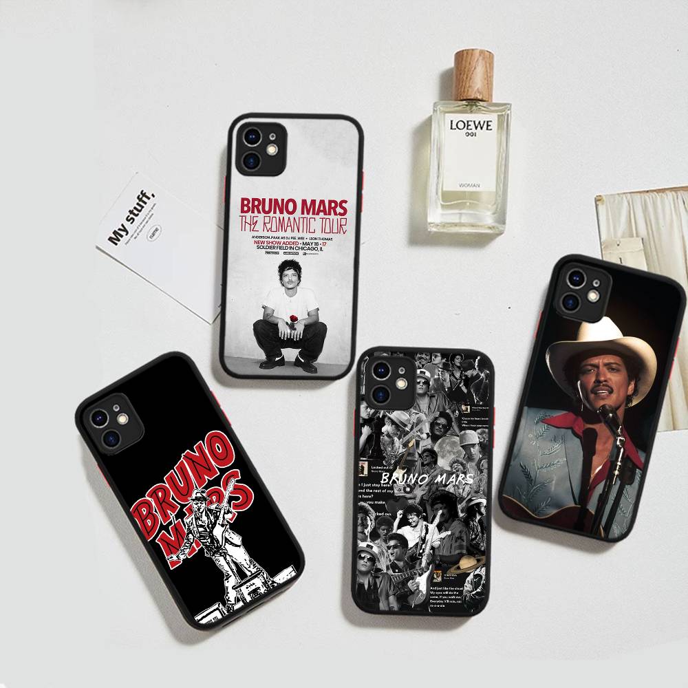 Famous Bruno Mars The Romantic Phone Case For IPhone 16 15 14 11 12 13 Pro Max Plus 12 XS Max Back Cover Matte Case