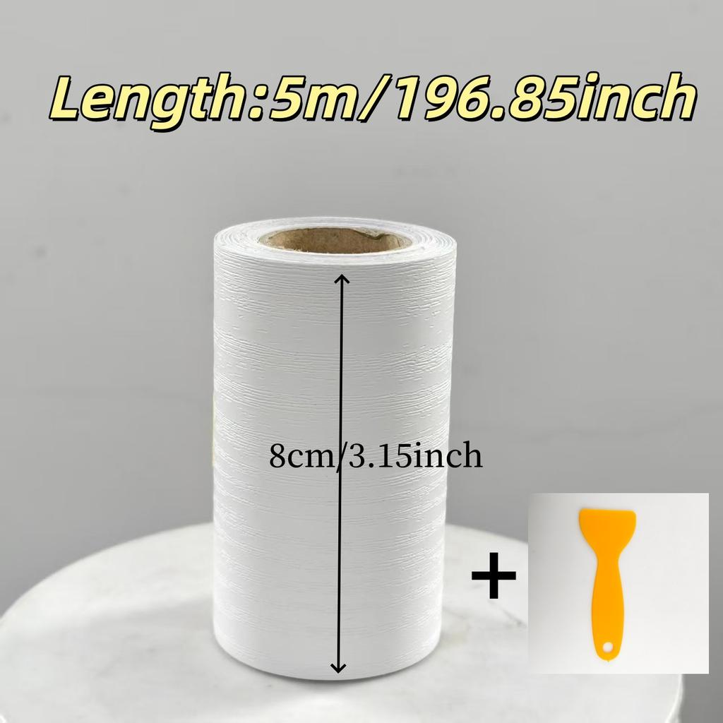 1roll 8cm/3.15in wide antique wood grain waterproof sticker with damaged window sill repair,skirting board,door frame,waistline