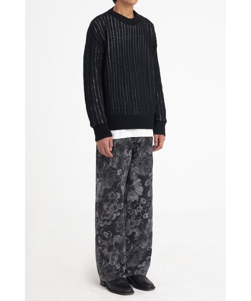 YOUTH Meshed Mohair Sweater_Black
