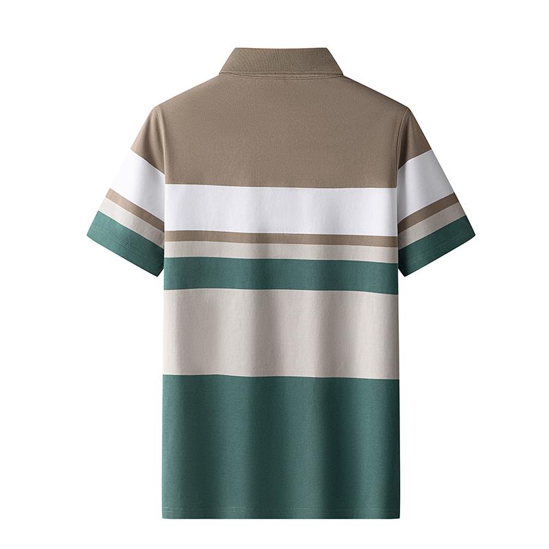 Summer Solid Color Men's Short Sleeved T-shirt Thin Business Lapel Men's Polo Shirt